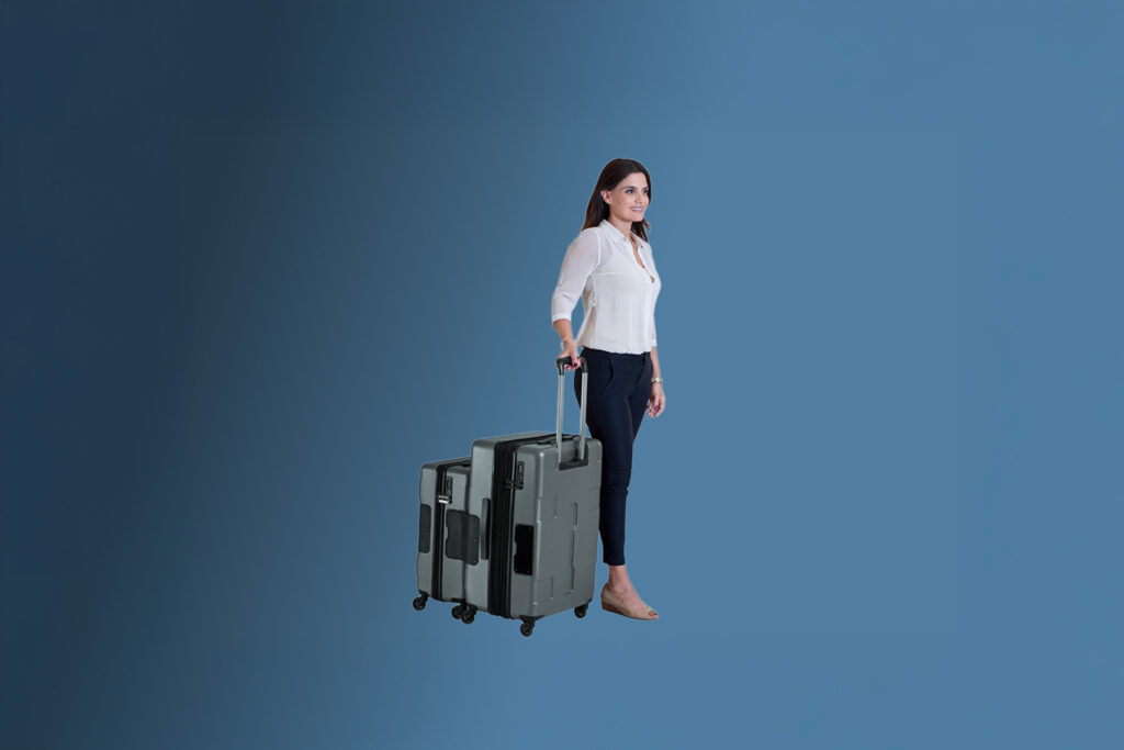 TACH Premium C Luggage set with built-in connecting system and spinner wheels